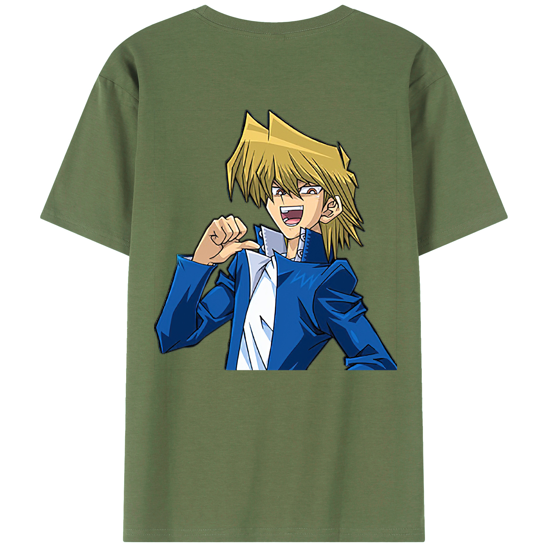 （画像用） 遊☆戯☆王 Yu-Gi-Oh! 綿100％ メンズ半袖Tシャツ（バックプリント） 通気性